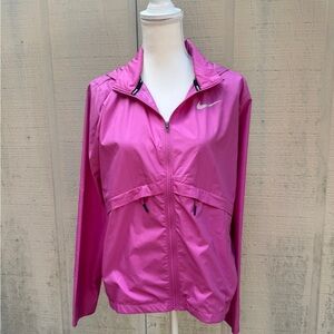 Nike Women's Hot Pink Running Jacket w Hood